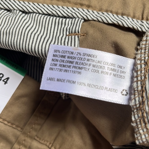 Goodfellow & Co Flat-Front Medium Khaki Colored Shorts NWT 9in inseam - Picture 6 of 6